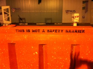This is not a picture of a safety barrier